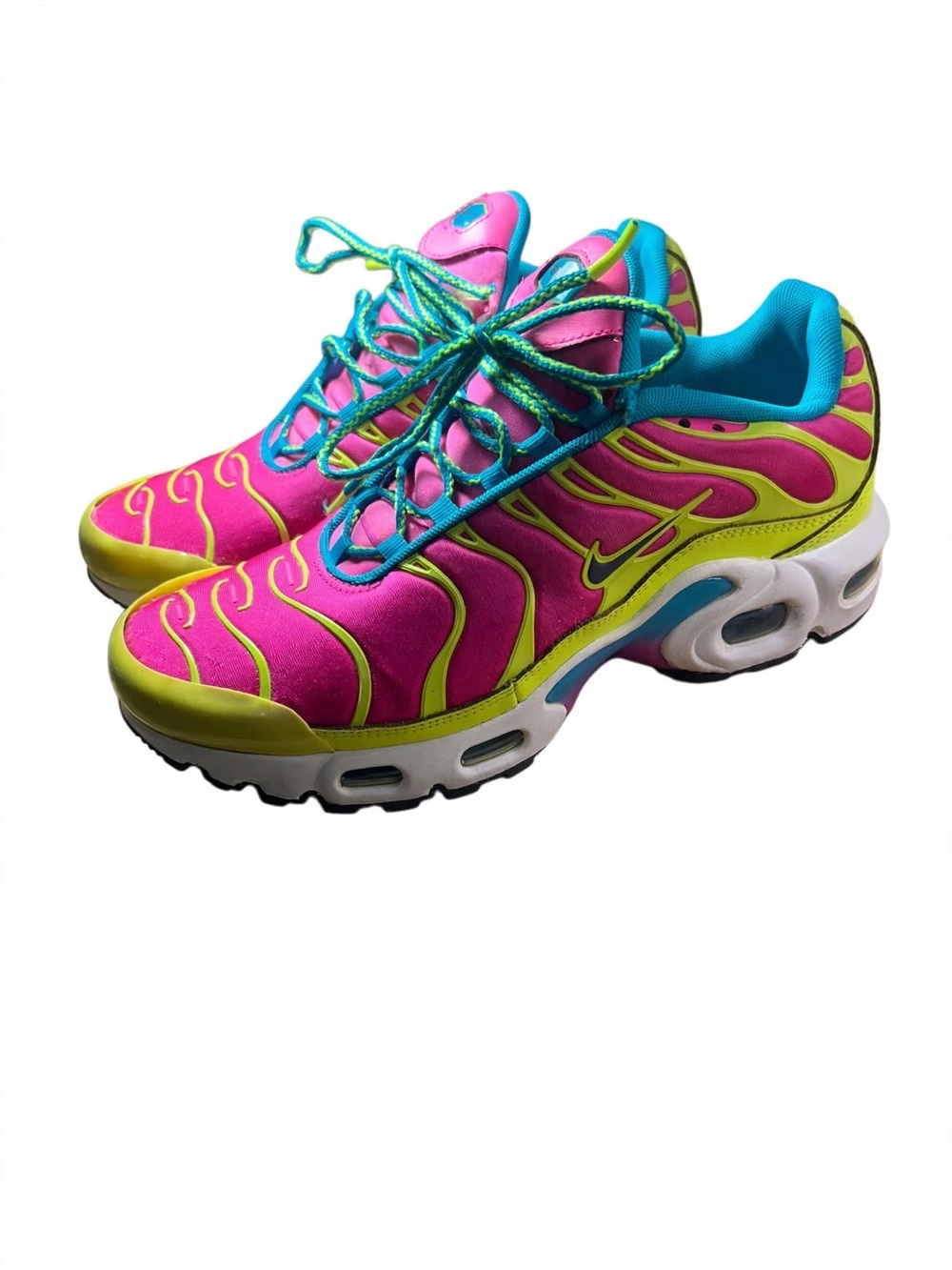 Nike Women’s Hot Pink & Neon Yellow Athletic Sneakers  Size 5.5Y